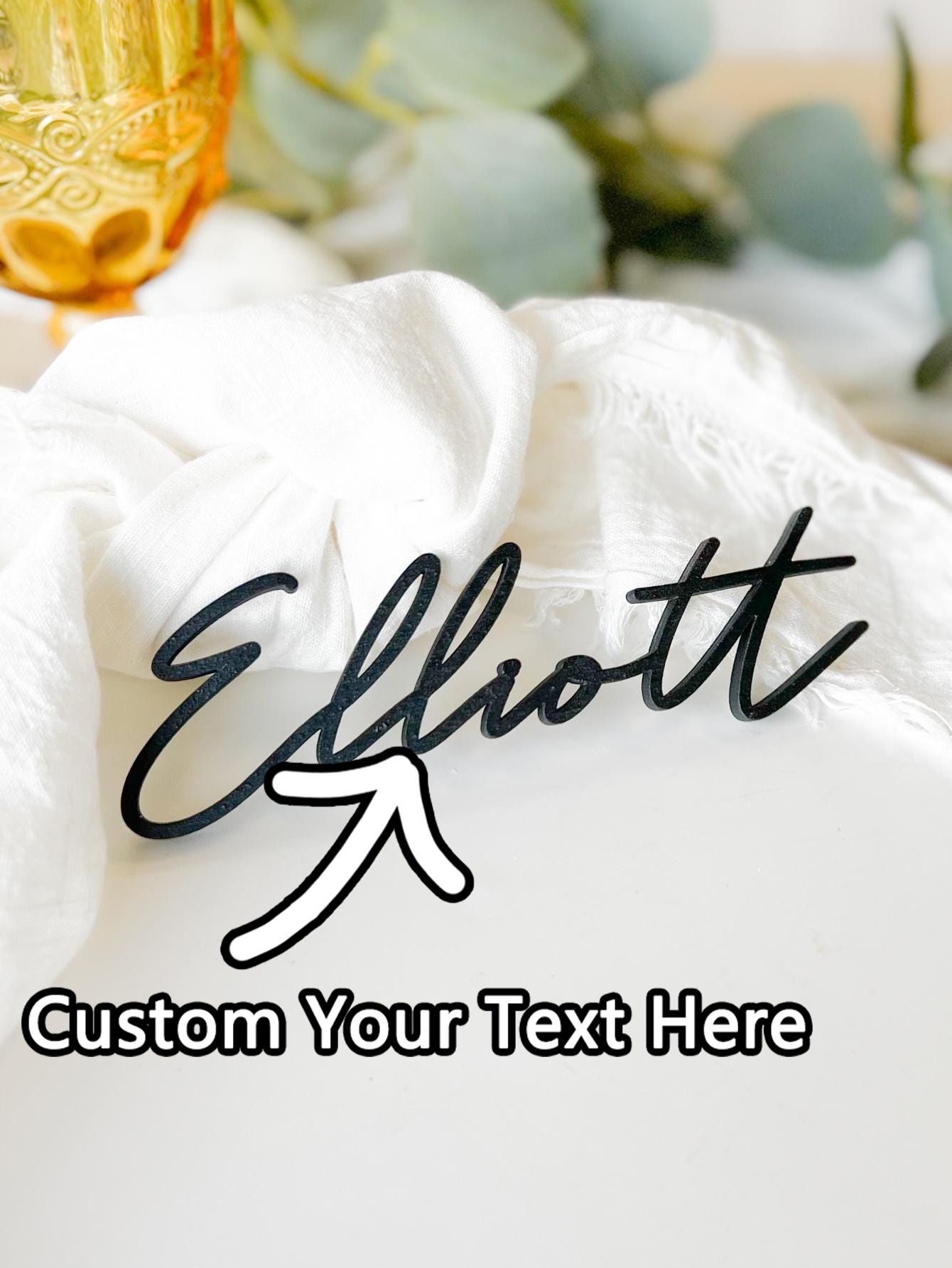 Event & Party Supply - Cartão de assento personalizado, cartão de