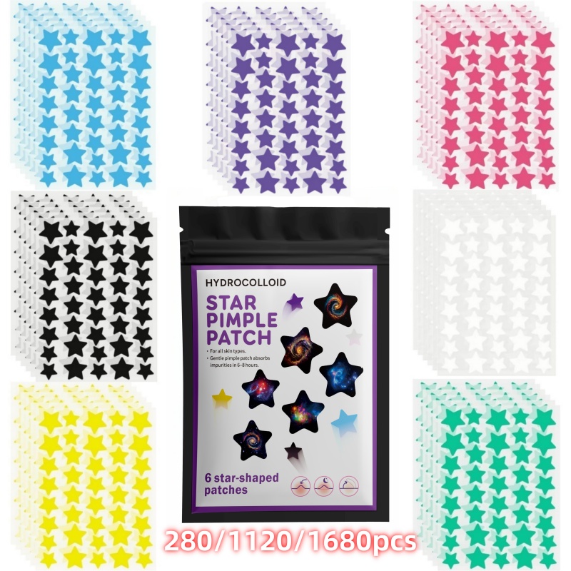 Event & Party Supply - 280/1120/1680PCS Adesivos de Hidrocoloide para Acne,