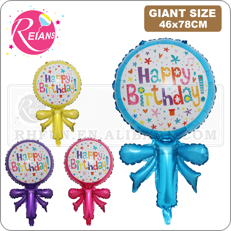Party Event Supplier - Feliz aniversário bowknot lollipop doces forma