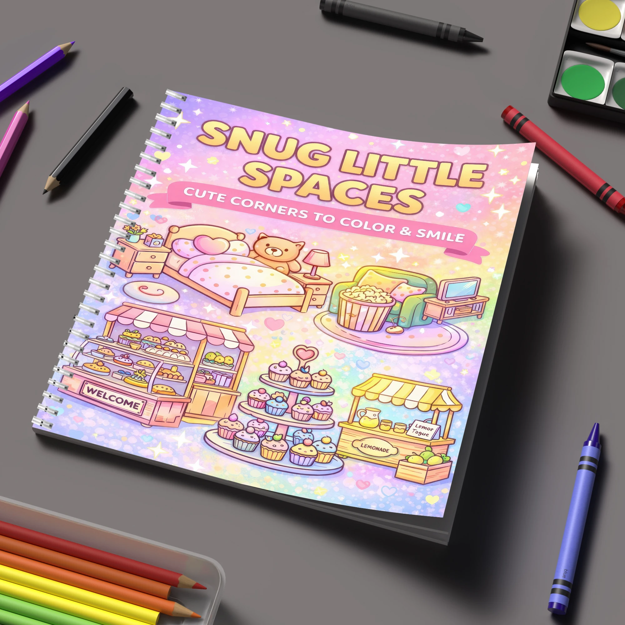 Event Supplies - Livro de Colorir Espaços Pequenos para