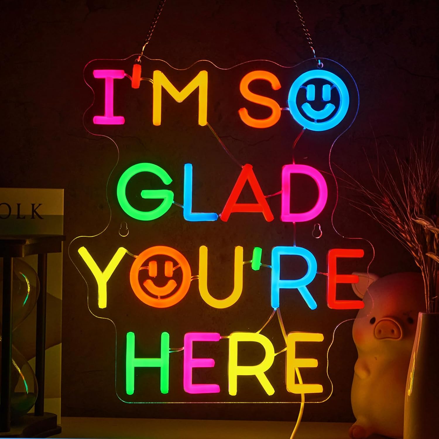 Neon Sign Party - ﻿ Letreiro Neon 'I'm So Glad