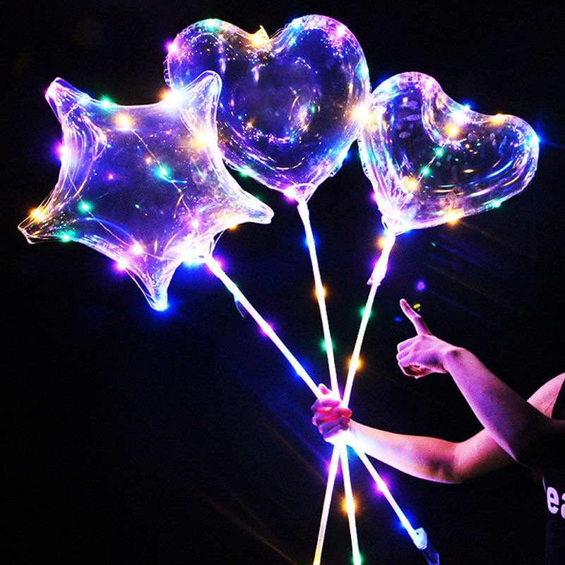 Led Balloon Light - 1 conjunto de balões bobo transparentes