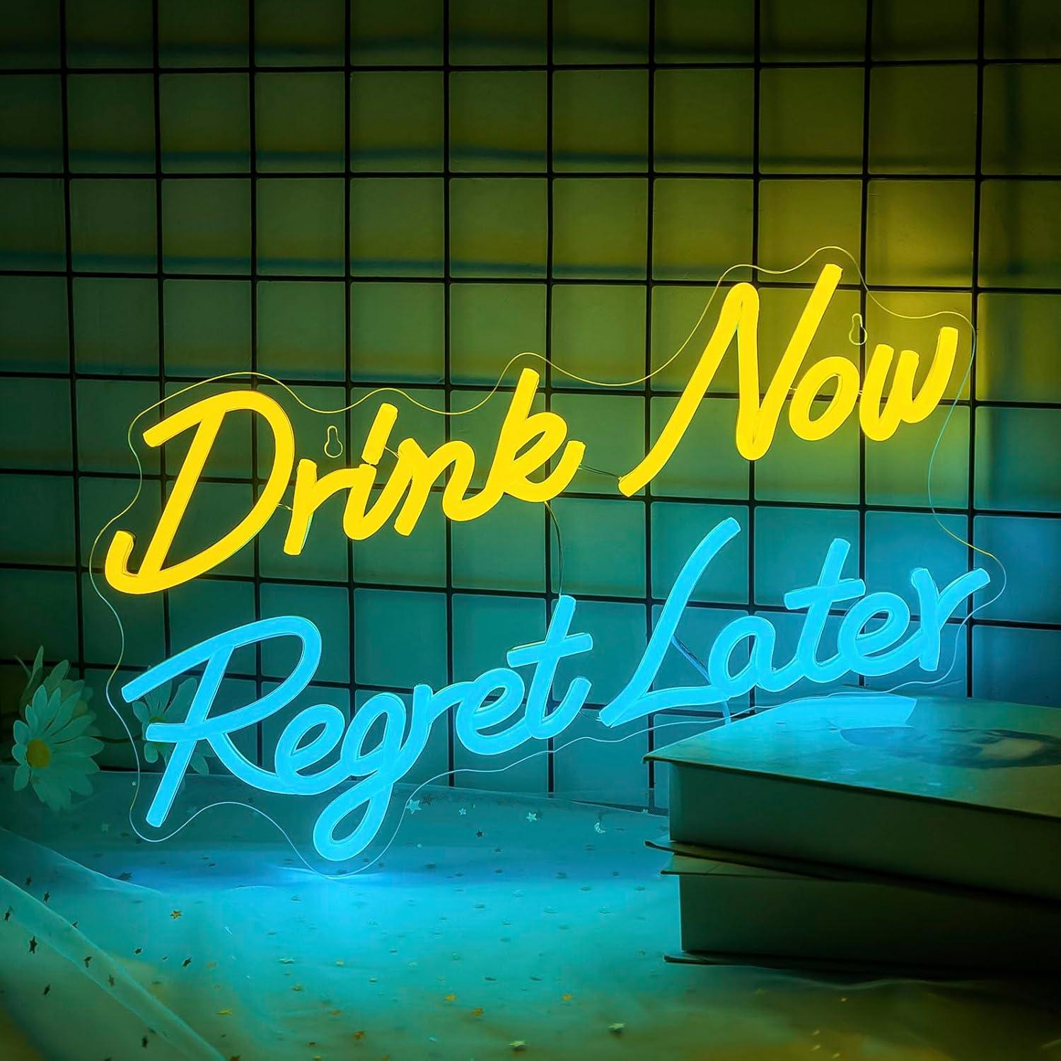 Neon Sign Party - Letreiro Neon de Cerveja 'Drink Now