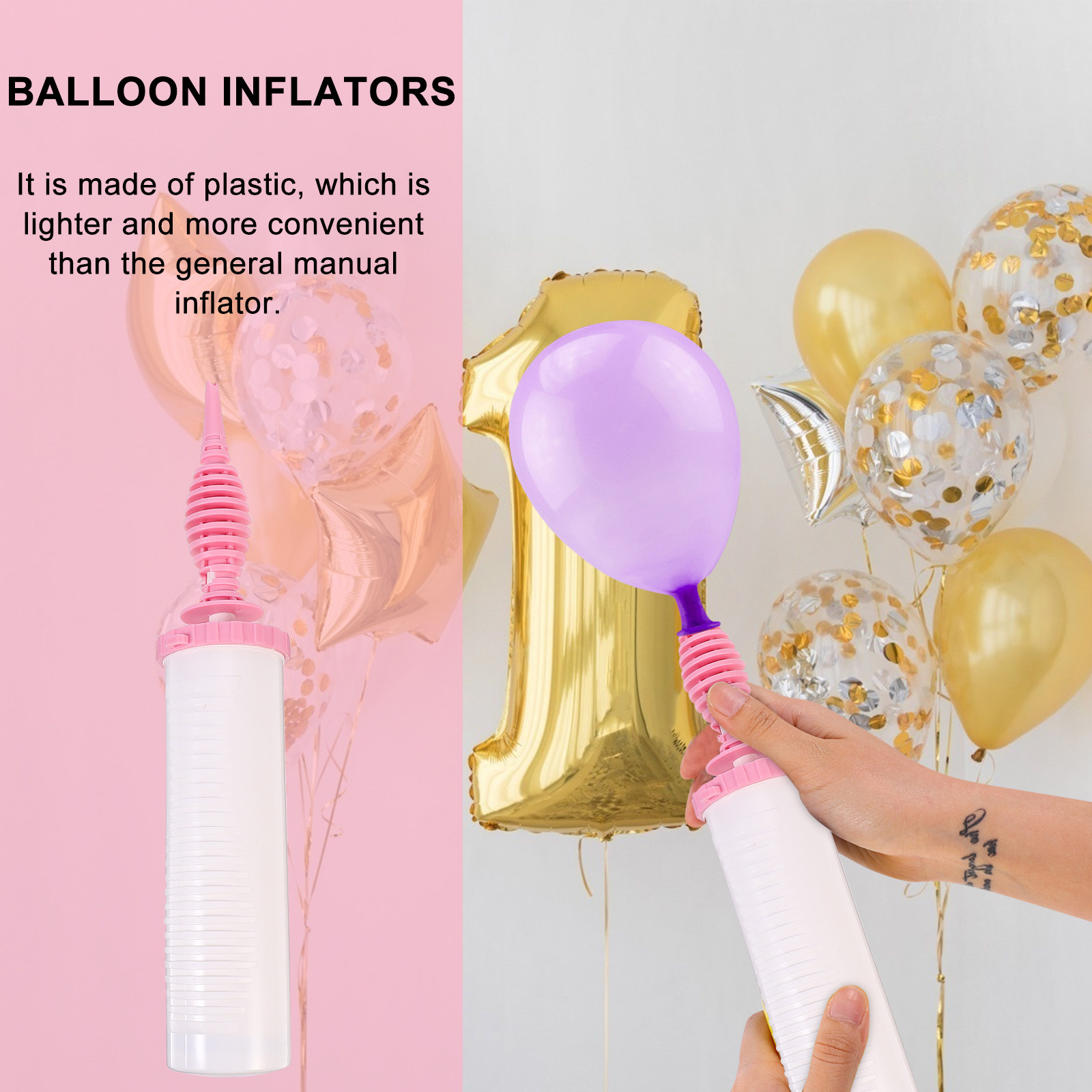 Balloon Pump Hand - Bomba de Ar Manual Portátil para