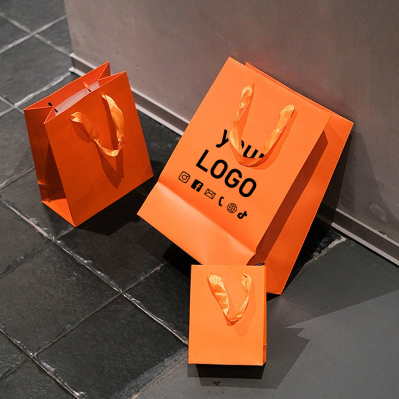Event Party Shop - 10 Sacolas Laranja para Roupas, Sacolas