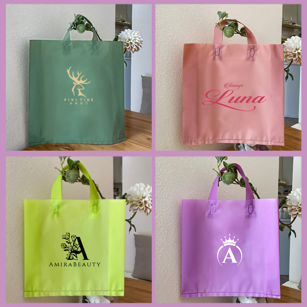 100 peças sacos de compras tra - Event Party Shop avaliação e preço