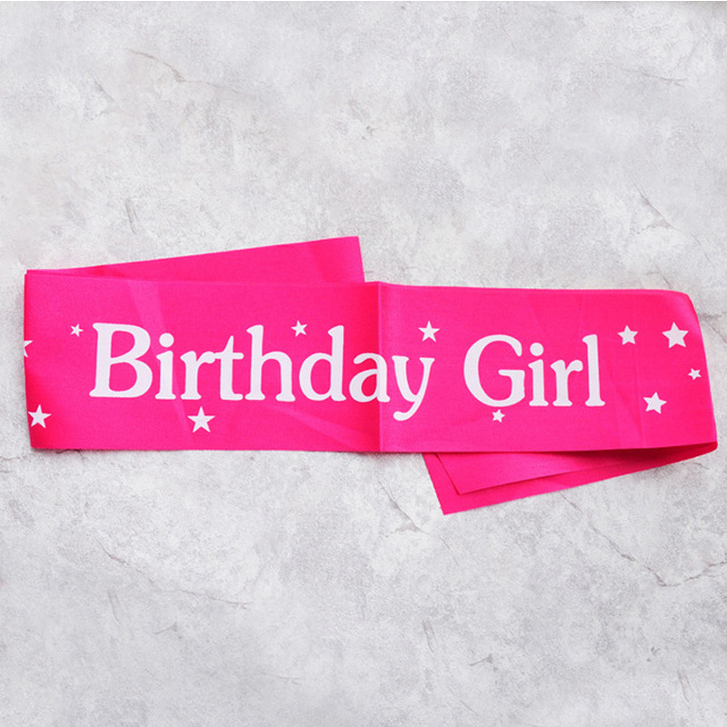 Aniversário menina fitas ombro - Birthday Sash Glitter avaliação e preço