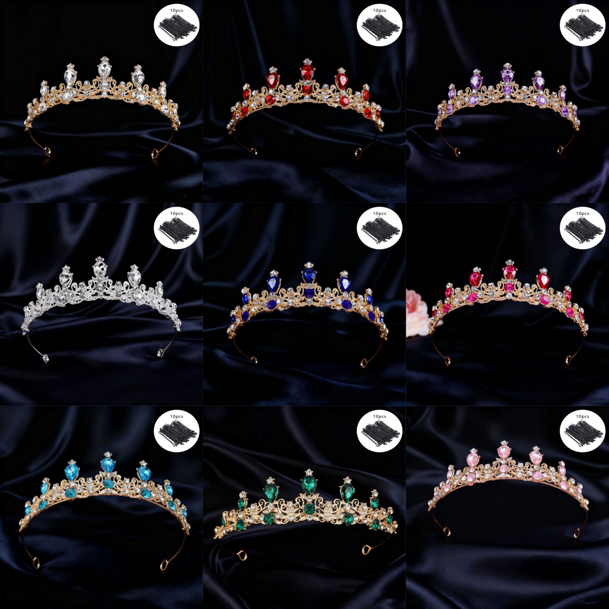 Tiara de Noiva Vintage com Str - Event & Party Supply avaliação e preço
