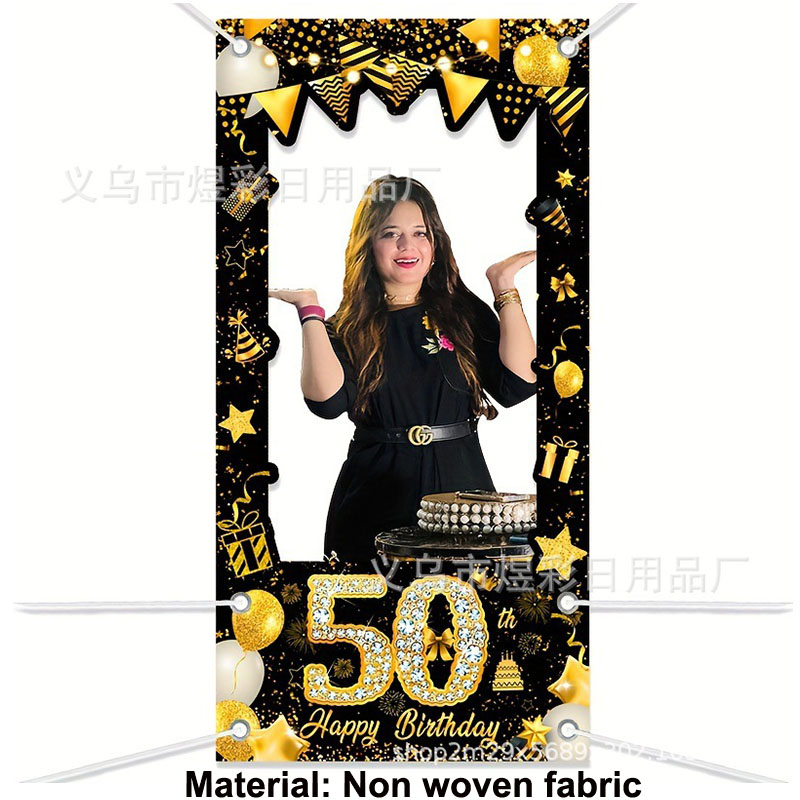 Decoração de Aniversário de 50 - Party Banner Gold avaliação e preço