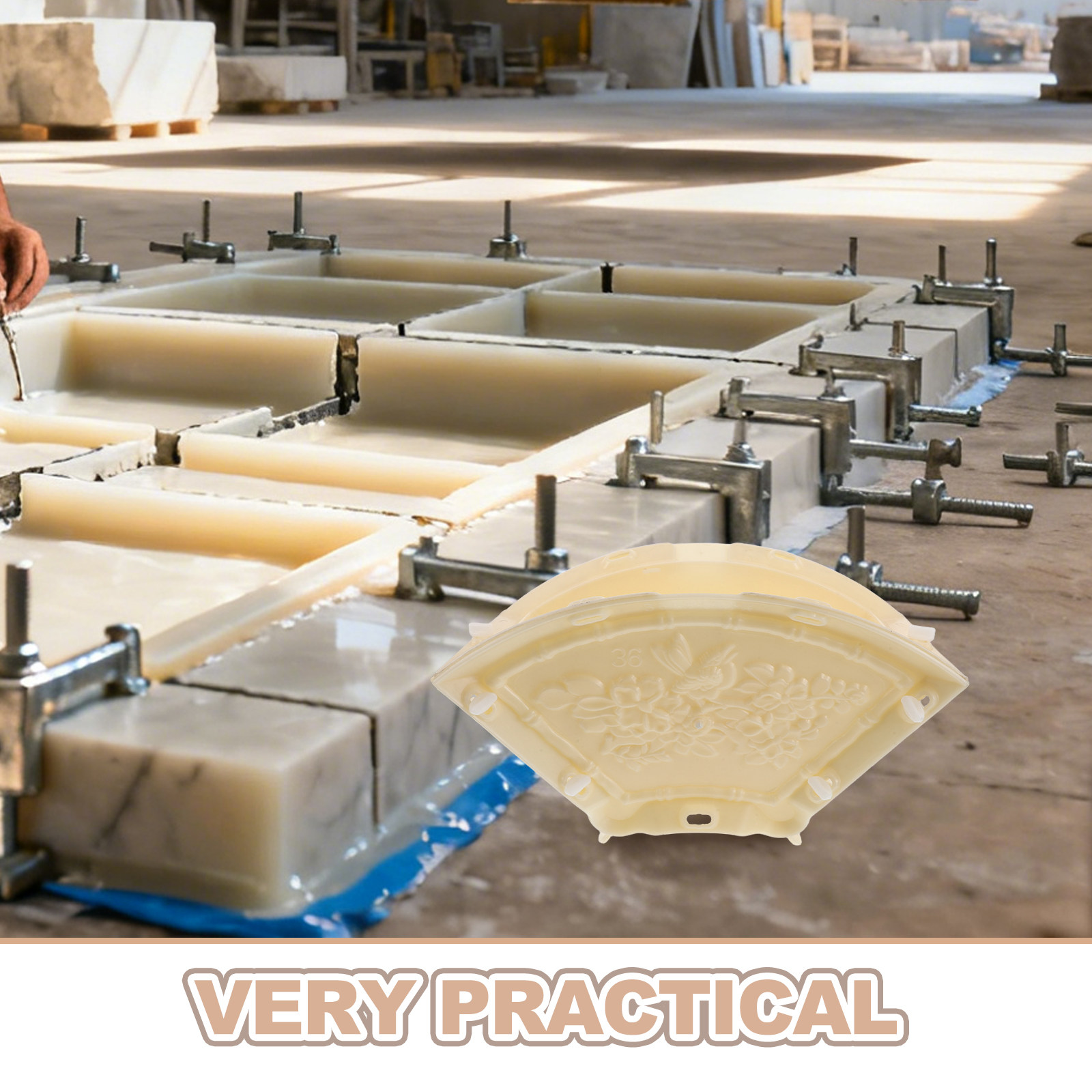 Molde para Escultura de Jardim - Flower Wall Panel avaliação e preço