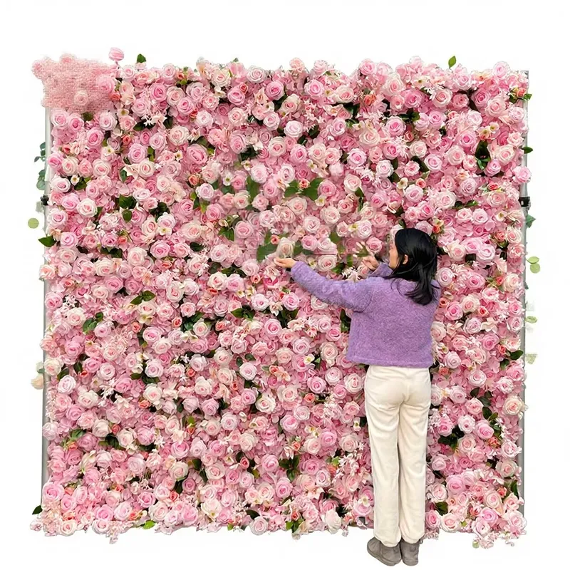 Painel de Flores Artificiais d - Flower Wall Panel avaliação e preço