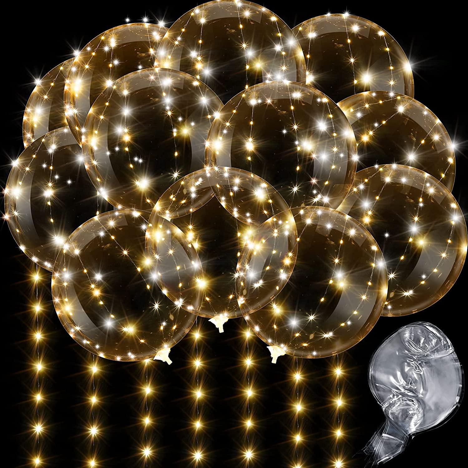 4 pçs balão led com luz lumino - Led Balloon Light avaliação e preço