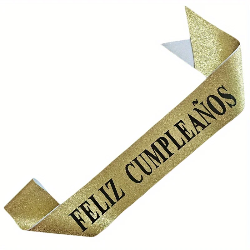 Faixa de Feliz Aniversário com - Birthday Sash Glitter avaliação e preço