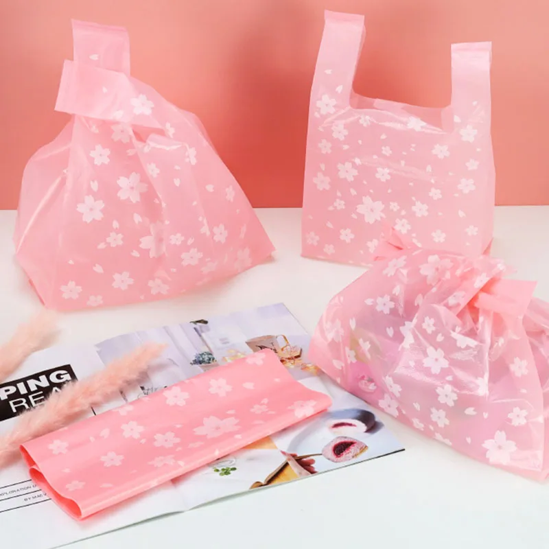 50 pçs rosa cereja sacos de pr - Event Party Shop avaliação e preço