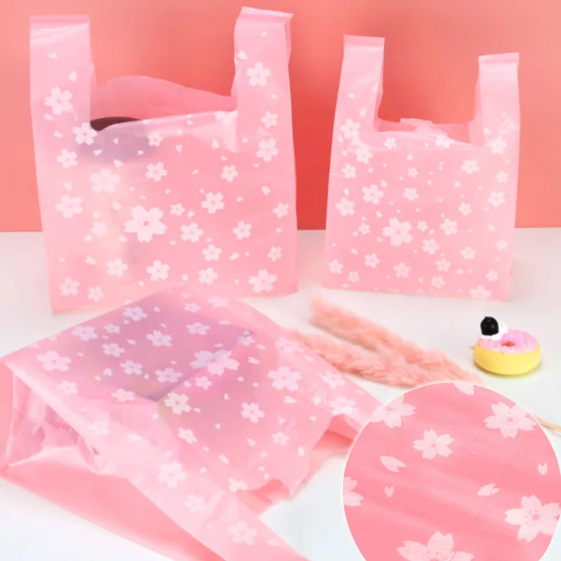 50 pçs rosa cereja sacos de pr - Event Party Shop avaliação e preço