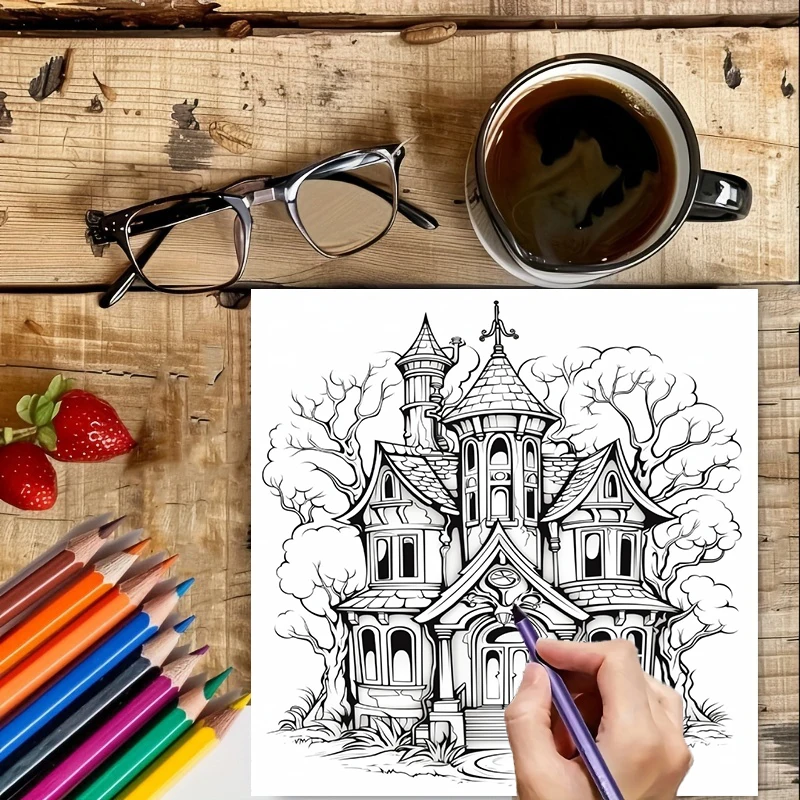Livro de Colorir Casa Assombra - Event Supplies avaliação e preço