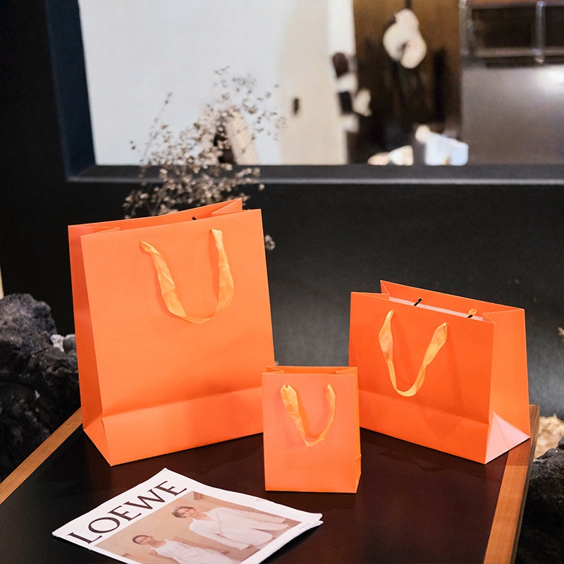 10 Sacolas Laranja para Roupas - Event Party Shop avaliação e preço