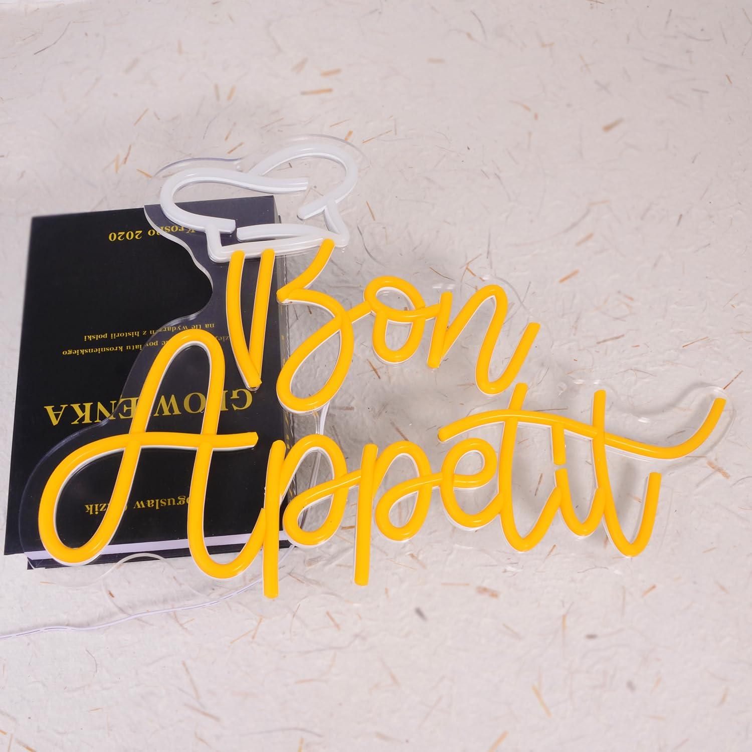 Letreiro Neon Bon Appetit com  - Neon Sign Party avaliação e preço