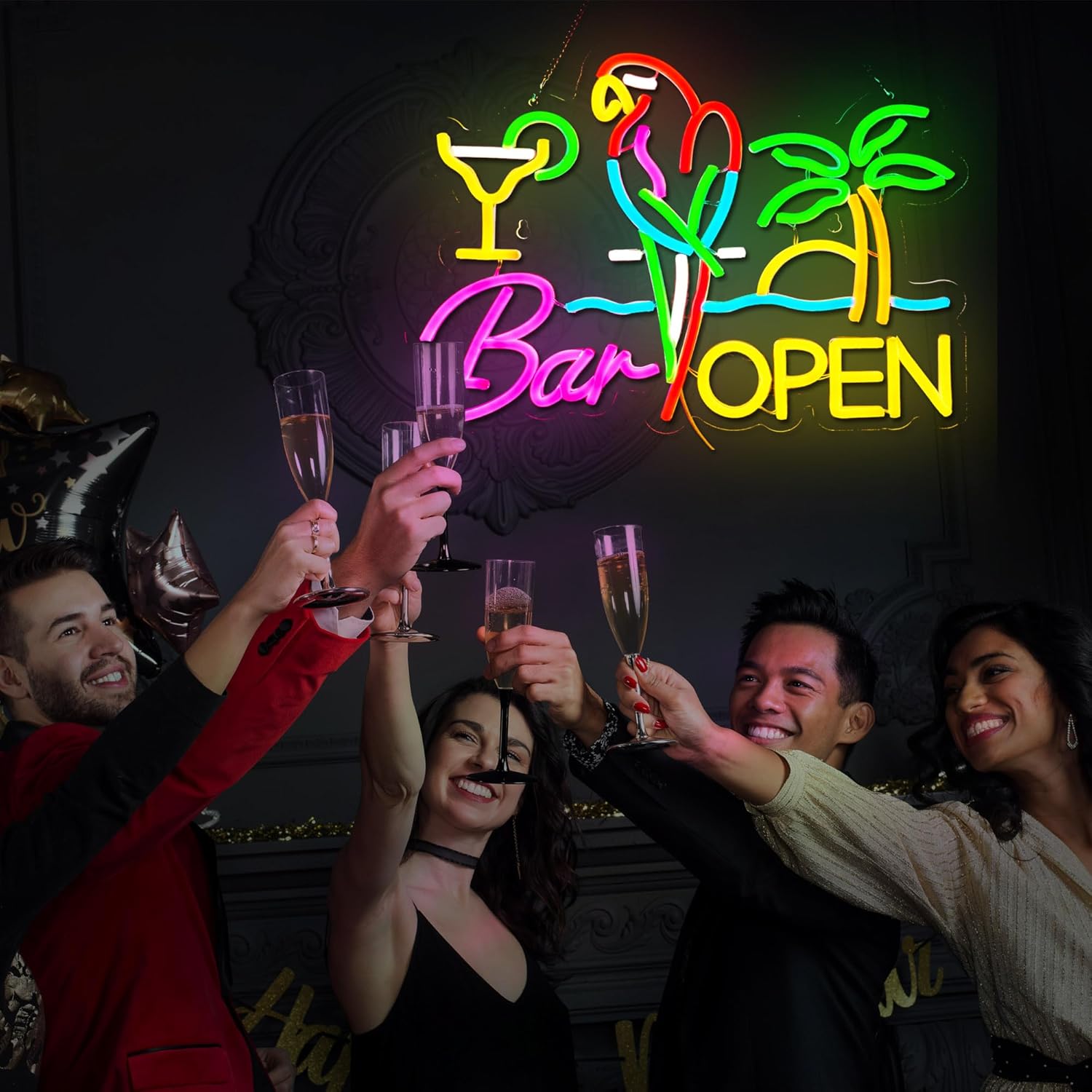 Letreiro Neon Aberto para Bar, - Neon Sign Party avaliação e preço