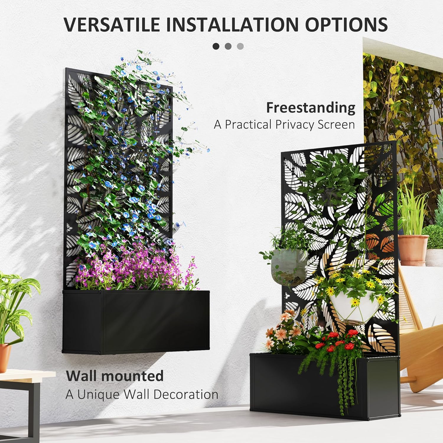 Canteiro Elevado de Metal com  - Flower Wall Panel avaliação e preço
