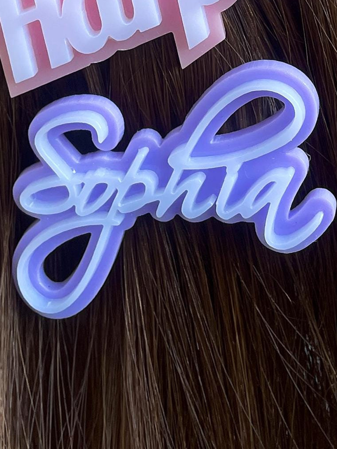 Grampo de cabelo com nome pers - Event Party avaliação e preço