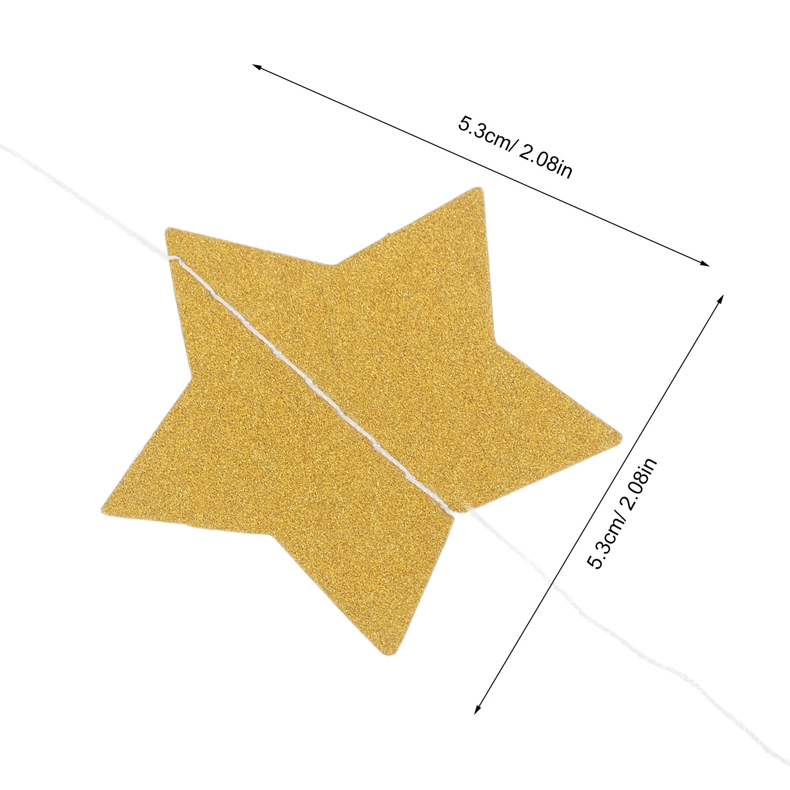 2 Peças de Guirlanda de Estrel - Party Banner Gold avaliação e preço